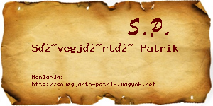 Sövegjártó Patrik névjegykártya